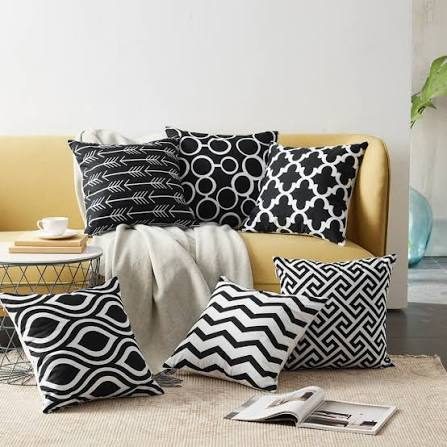 Cushion Covers — Monochrome Set of 5